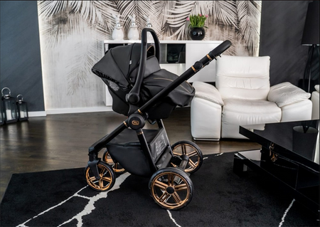 Wózek dziecięcy ADBOR OXV 3D PREMIUM 3w1 + Torba + Pokrowiec + Moskitiera + Fotelik CAPRI (kolor: ECO-05)