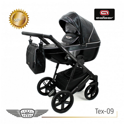 Wózek dziecięcy ADBOR TEXAS 2w1 + Torba + Pokrowiec + Moskitiera + Uchwyt na butelkę (kolor: Tex-09)