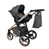 Wózek dziecięcy ADBOR LORETTO LUX STARS 3w1 + Torba + Pokrowiec + Moskitiera + Fotelik CAPRI (kolor: 22 - GONDOLA LUSTRZANA MIEDŹ)