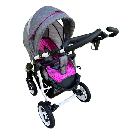 Wózek spacerowy Adbor Vero Dwukierunkowy + Plecak (przewijak) + Pokrowiec + Uchwyt na butelkę kolor: VE-03