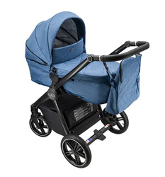 Wózek dziecięcy ADBOR LUCO 3w1 + Torba + Pokrowiec + Moskitiera + Fotelik CAPRI Czarny (kolor: L9)