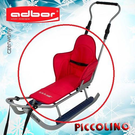 Materacyk - Podkładka Adbor do Sanek Piccolino kolor: Czerwony
