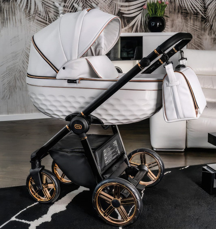 Wózek dziecięcy ADBOR OXV 3D RING 3w1 + Torba + Pokrowiec + Moskitiera + Fotelik COSMO ISOFIX (kolor: ECO-01)