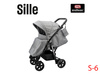 Wózek spacerowy ADBOR SILLE 2022 !!!NOWOŚĆ!!! + Saszetka + Pokrowiec przeciwdeszczowy (kolor: S-6)