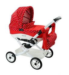 Wózek lalkowy ADBOR LILY Stelaż Classic + Torebka + Koszyk (kolor: Lc-12)