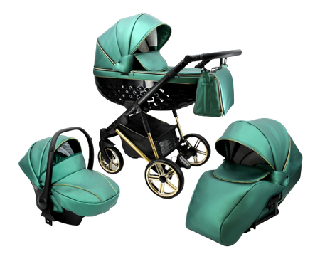 Wózek dziecięcy ADBOR OXV-3D 3w1 + Torba + Pokrowiec + Moskitiera + Uchwyt na butelkę + Fotelik CAPRI (kolor: OXV-3D-05)