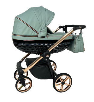 Wózek dziecięcy ADBOR OXV 3D PREMIUM 3w1 + Torba + Pokrowiec + Moskitiera + Fotelik COSMO ISOFIX (kolor: ECO-04)