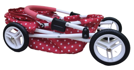 Wózek dla Lalek ADBOR MIKI Lalkowy Stelaż Classic + Torebka (kolor: Mi-02)