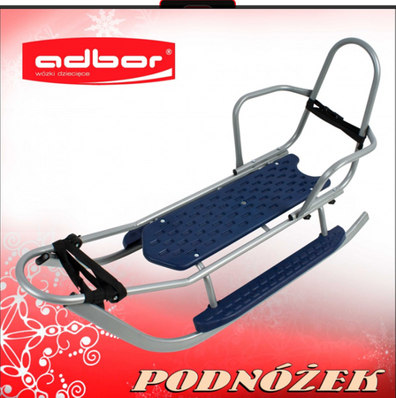 ADBOR PICCOLINO POPYCHACZ PROWADNIK SANEK REGULOWANY kolor: SREBRNY