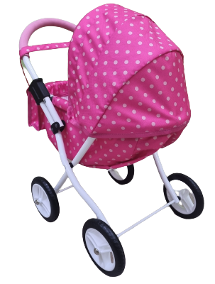 Wózek lalkowy ADBOR LILY Stelaż Classic + Torebka + Koszyk (kolor: Lc-09)