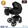 Wózek dziecięcy ADBOR OX-V 2w1 + Torba + Pokrowiec + Moskitiera + Uchwyt na butelkę (kolor: Ox-11)