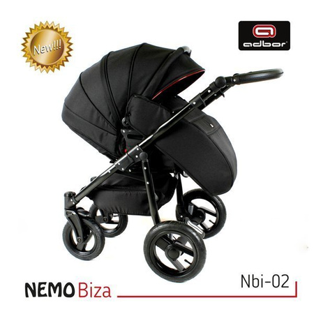 Wózek dziecięcy ADBOR NEMO 2w1 + Torba + Pokrowiec + Moskitiera (kolor: Biza Nbi-02)