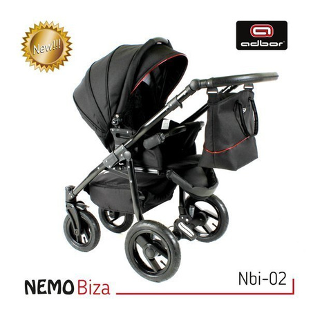 Wózek dziecięcy ADBOR NEMO 2w1 + Torba + Pokrowiec + Moskitiera (kolor: ST-19)