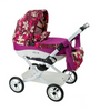 Wózek dla Lalek Składany Głęgoki Adbor LILY Classic - Gondola + Torba + Koszyk (kolor: Lc-16)